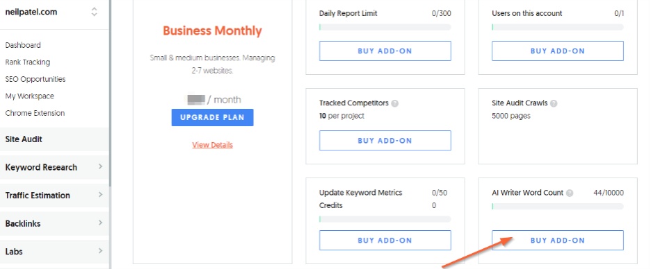 Buy AI Writer Add-Ons