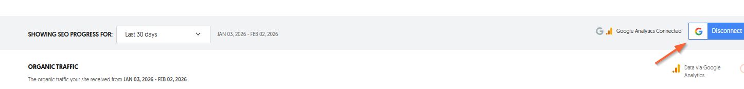Screenshot showing the ¨Disconnect¨ button.