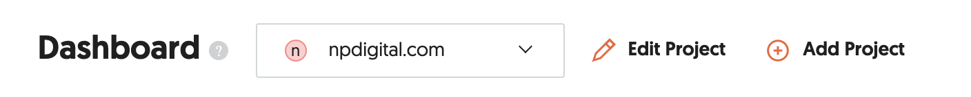 Dashboard highlighting the Edit Project Settings area.png